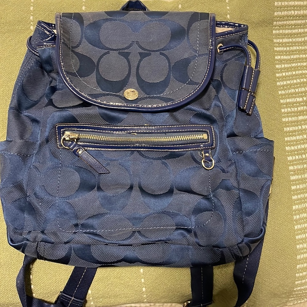 Blue Coach Book Bag